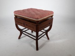 Jas Shoolbred. Aesthetic Movement Adjustable Height Piano Stool - Thumbnail 7