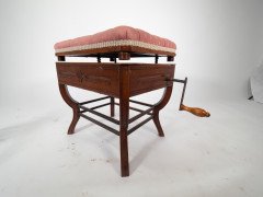 Jas Shoolbred. Aesthetic Movement Adjustable Height Piano Stool - Thumbnail 8
