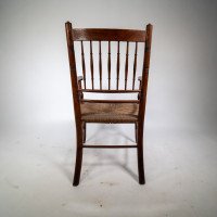 Liberty & Co., attributed. In the Style of a Morris & Co., Sussex Armchair. An Aesthetic Movement Rush Seat Armchair - Thumbnail 10
