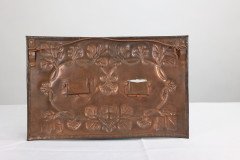 Arts & Crafts Copper Hanging Photograph Frame with Leaf & Berry Decoration - Thumbnail 5