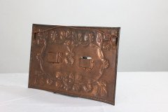 Arts & Crafts Copper Hanging Photograph Frame with Leaf & Berry Decoration - Thumbnail 6