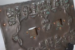 Arts & Crafts Copper Hanging Photograph Frame with Leaf & Berry Decoration - Thumbnail 7