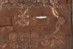 Arts & Crafts Copper Hanging Photograph Frame with Leaf & Berry Decoration - Thumbnail 9