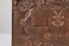 Arts & Crafts Copper Hanging Photograph Frame with Leaf & Berry Decoration - Thumbnail 10