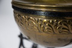 An Aesthetic Movement Wrought Writhen Iron & Copper Fire Bucket - Thumbnail 18