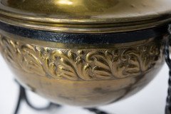 An Aesthetic Movement Wrought Writhen Iron & Copper Fire Bucket - Thumbnail 20