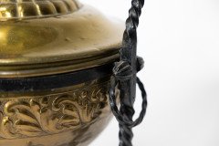 Aesthetic Movement Wrought Writhen Iron & Copper Fire Bucket - Thumbnail 22