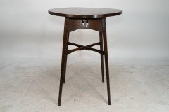 E. A. Taylor for Wylie & Lochhead. A Glasgow School Circular Oak Side Table - Thumbnail 2
