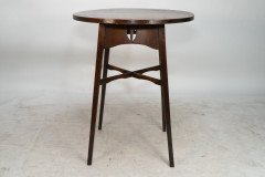 E. A. Taylor for Wylie & Lochhead. A Glasgow School Circular Oak Side Table - Thumbnail 3