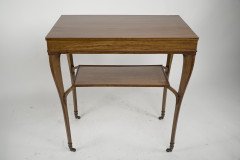 A. H. Mackmurdo for E. Goodall. Rare Early Art Nouveau Satinwood Side Table - Thumbnail 2