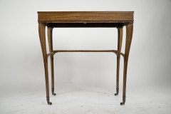 A. H. Mackmurdo for E. Goodall. Rare Early Art Nouveau Satinwood Side Table - Thumbnail 3