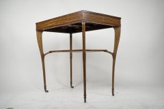 A. H. Mackmurdo for E. Goodall. Rare Early Art Nouveau Satinwood Side Table - Thumbnail 4