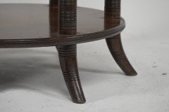 E. W. Godwin Attributed, for Collinson & Lock. An Aesthetic Movement Six-Leg Walnut Circular Centre Table - Thumbnail 14