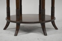 E. W. Godwin Attributed, for Collinson & Lock. An Aesthetic Movement Six-Leg Walnut Circular Centre Table - Thumbnail 11
