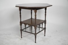 H W Batley for Collinson and Lock (attributed). A fine quality Aesthetic Movement octagonal side table - Thumbnail 3