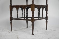 H W Batley for Collinson and Lock (attributed). A fine quality Aesthetic Movement octagonal side table - Thumbnail 9