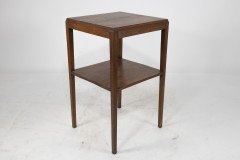 Fyne Ladye. A simple Arts and Crafts style two tier oak side table - Thumbnail 3