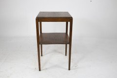 Fyne Ladye. A simple Arts and Crafts style two tier oak side table - Thumbnail 4
