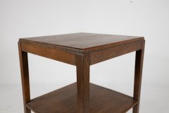 Fyne Ladye. A simple Arts and Crafts style two tier oak side table - Thumbnail 7