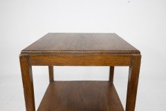 Fyne Ladye. A simple Arts and Crafts style two tier oak side table - Thumbnail 11