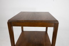 Fyne Ladye. A simple Arts and Crafts style two tier oak side table - Thumbnail 12