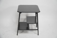 George Watson of Edinburgh. An Anglo-Japanese Ebonised Side Table with Hand Carved Edges - Thumbnail 2