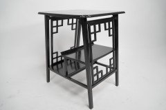 George Watson of Edinburgh. An Anglo-Japanese Ebonized Side Table with Hand Carved Edges - Thumbnail 3