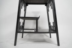 George Watson of Edinburgh. An Anglo-Japanese Ebonised Side Table with Hand Carved Edges - Thumbnail 10