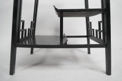 George Watson of Edinburgh. An Anglo-Japanese Ebonized Side Table with Hand Carved Edges - Thumbnail 11