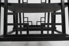 George Watson of Edinburgh. An Anglo-Japanese Ebonized Side Table with Hand Carved Edges - Thumbnail 13