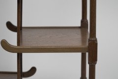 Anglo-Japanese Beech Wood Side Table with Fretwork & Pagoda Style Turned Rails - Thumbnail 13