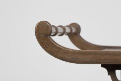 Anglo-Japanese Beech Wood Side Table with Fretwork & Pagoda Style Turned Rails - Thumbnail 8