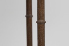 Anglo-Japanese Beech Wood Side Table with Fretwork & Pagoda Style Turned Rails - Thumbnail 15