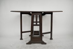 Liberty & Co. Attributed, Arts & Crafts Oak Drop-Leaf Table - Thumbnail 2