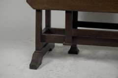 Liberty & Co. Attributed, Arts & Crafts Oak Drop-Leaf Table - Thumbnail 11