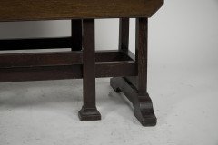 Liberty & Co. Attributed, Arts & Crafts Oak Drop-Leaf Table - Thumbnail 12