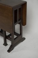 Liberty & Co. Attributed, Arts & Crafts Oak Drop-Leaf Table - Thumbnail 9