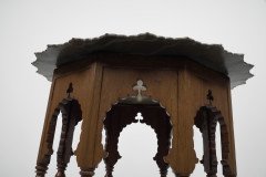 Liberty & Co. Attributed, The Retailer. A Moorish-style Side Table with a Heavy Brass Removable Dish-shaped Table Top - Thumbnail 6
