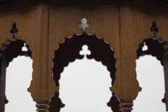 Liberty & Co. Attributed, The Retailer. A Moorish-style Side Table with a Heavy Brass Removable Dish-shaped Table Top - Thumbnail 8