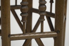 Liberty & Co. Attributed, a small Moorish Hexagon Oak side table - Thumbnail 9