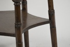 Liberty and Co. An Arts and Crafts oak side or occasional table with a shaped top and molded edges - Thumbnail 7