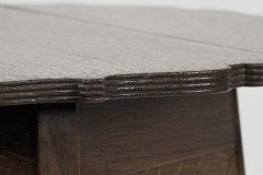 Liberty and Co. An Arts and Crafts oak side or occasional table with a shaped top and molded edges - Thumbnail 10