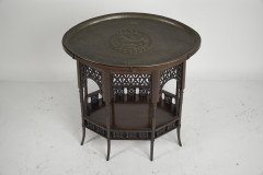 Liberty & Co., a Rare & Unusual Moorish Oval Eight-leg Side Table - Thumbnail 3