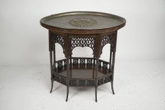 Liberty & Co., a Rare & Unusual Moorish Oval Eight-leg Side Table - Thumbnail 4