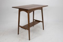 Waring & Gillow. Pair of Arts & Crafts Oblong Top Side Tables with Curved Aprons - Thumbnail 6