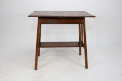 Waring & Gillow. An Arts & Crafts Side Table with Oblong Chequered Inlaid Top & Curved Aprons Below - Thumbnail 9