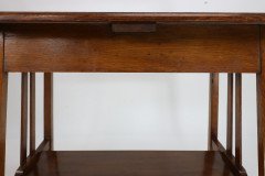 Waring & Gillow. An Arts & Crafts Side Table with Oblong Chequered Inlaid Top & Curved Aprons Below - Thumbnail 12