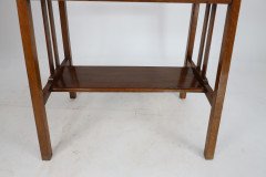 Waring & Gillow. Arts & Crafts Side Table with Oblong Chequered Inlaid Top & Curved Aprons Below - Thumbnail 16
