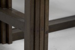Glasgow School. A Rare Nest of Four Side Tables Each Top Surface Hand Painted with Stylized Floral Decoration - Thumbnail 19