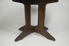 Arts & Crafts Well-Crafted Oak octagonal centre table with curved supports - Thumbnail 11